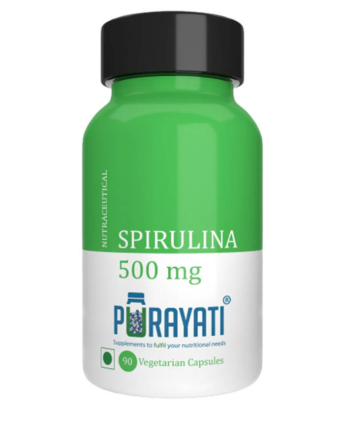 Purayati Spirulina 500 mg Capsules | Swadesiicart