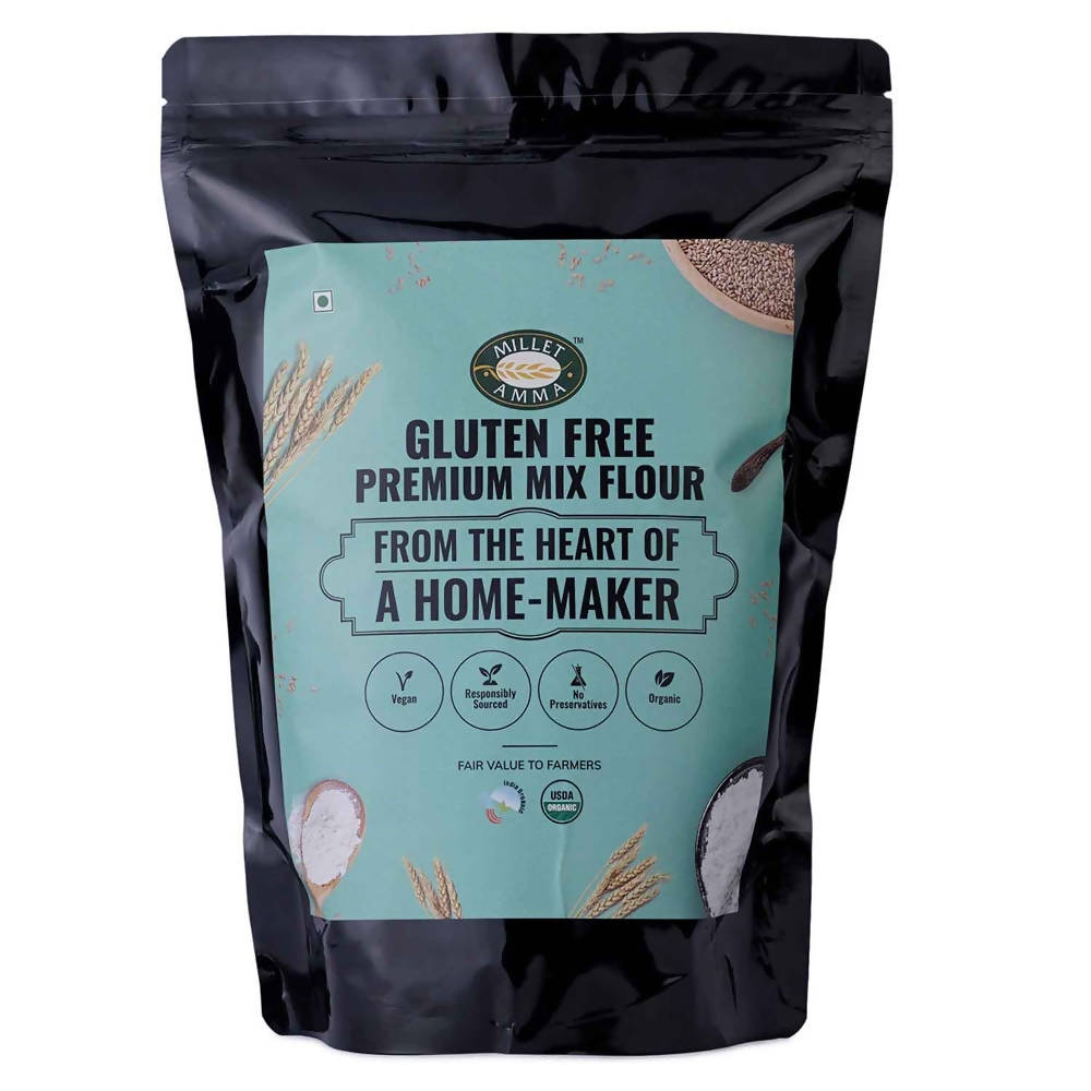 Millet Amma Organic Gluten Free Premium Mix Flour - Millet Amma urban Monk pvt Ltd