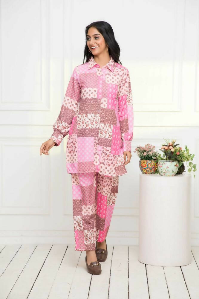 Myshka Multi-Printed Women Bling & Sparkly Co-Ords - Swadesiicart