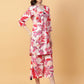 Joban Fashion Red Cotton Printed & Hand Work Co-ord Set - Swadesiicart