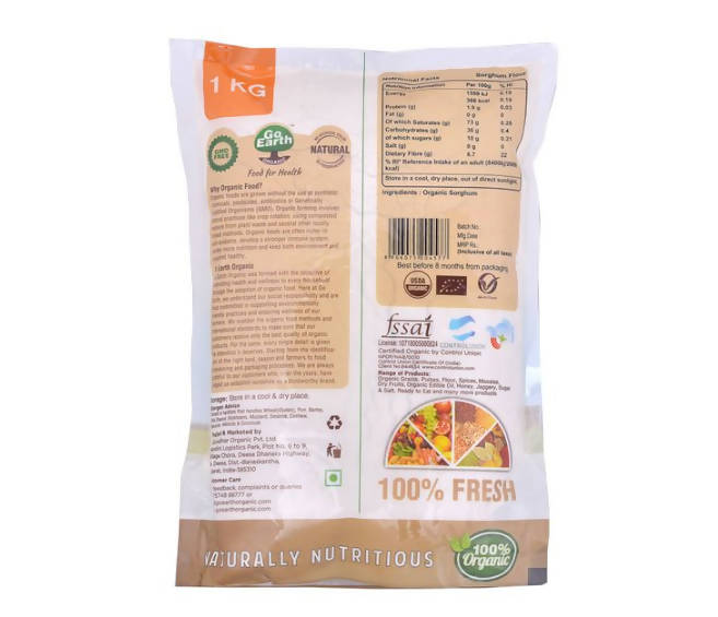 Go Earth Organic Sorghum Flour - Swadesiicart