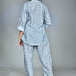 Morchari Digital Print Semi Muslin Co-Ord Set Top & Trouser-Multicolor - Swadesiicart