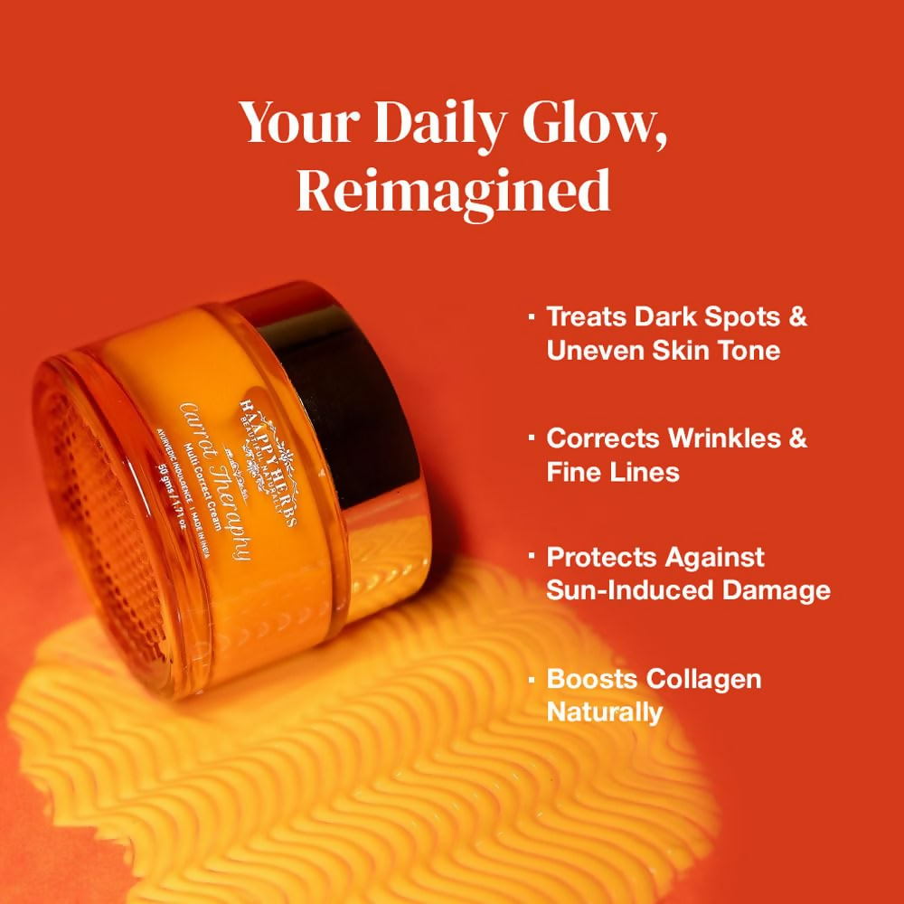 Haappyherbs Carrot Theraphy Multi-Correct Cream - Swadesiicart