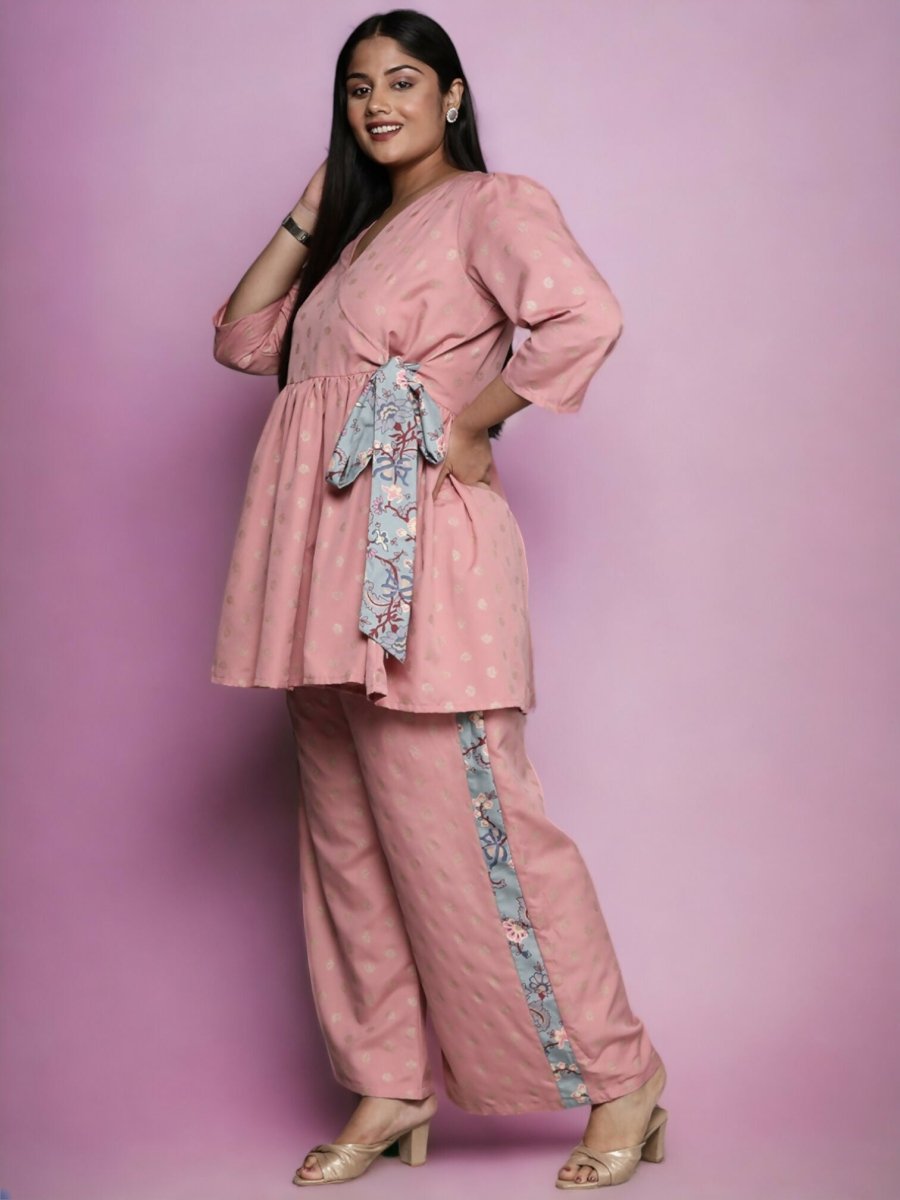 Ahalyaa Women's Traditional wear Tunic - Pink | Swadesiicart