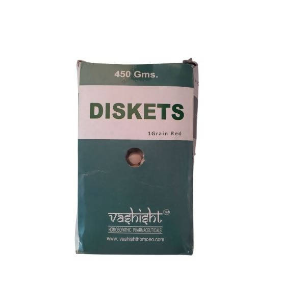 Vashisht Homeopathy Diskets - 1 Grain Red | Swadesiicart