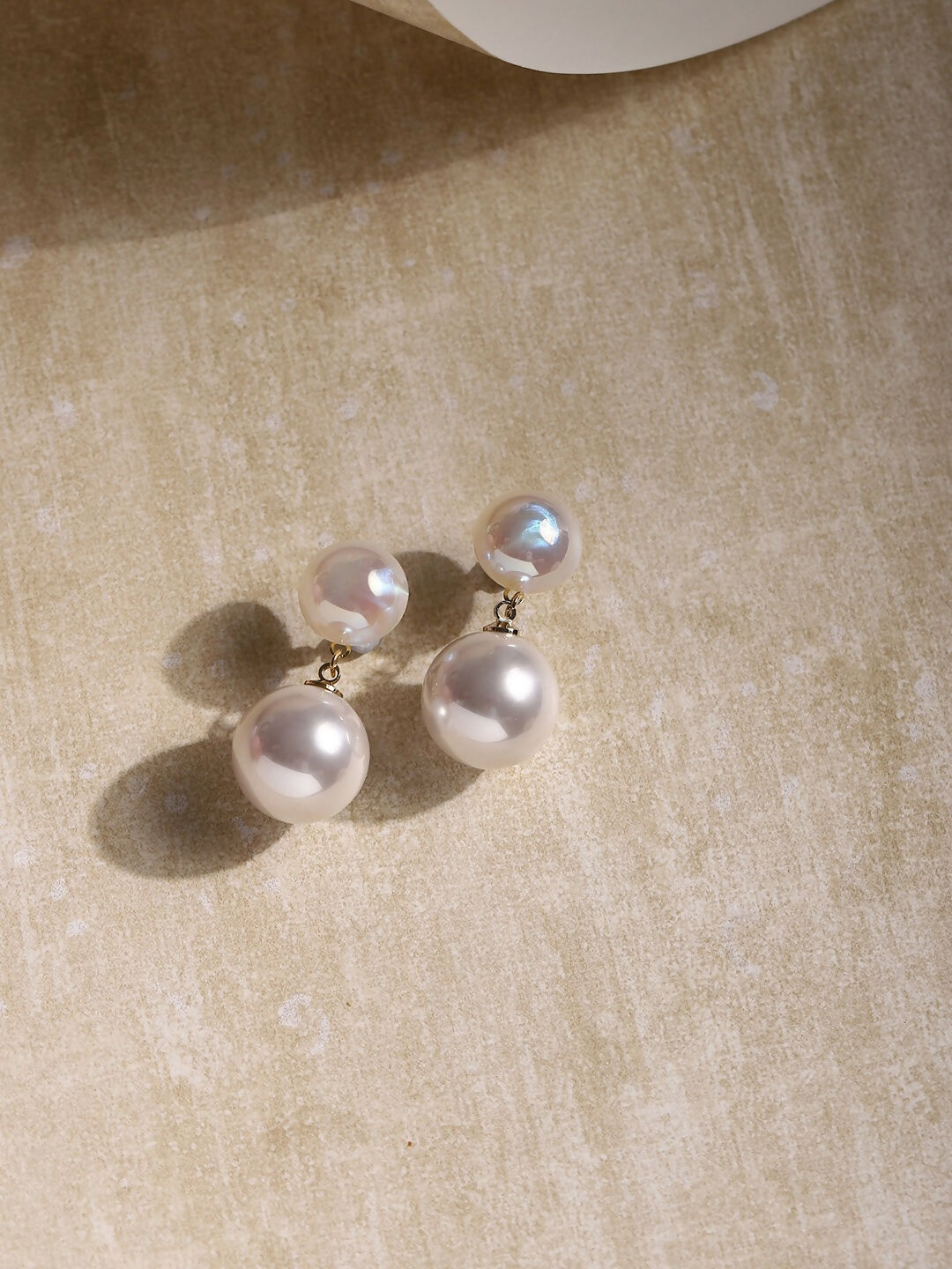 Duet Pearl Earrings- Ruby Raang | Swadesiicart