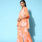 Ahalyaa Women's Traditional Wear Co-ods - Orange