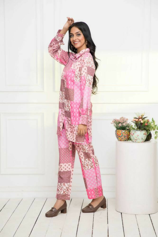 Myshka Multi-Printed Women Bling & Sparkly Co-Ords - Swadesiicart