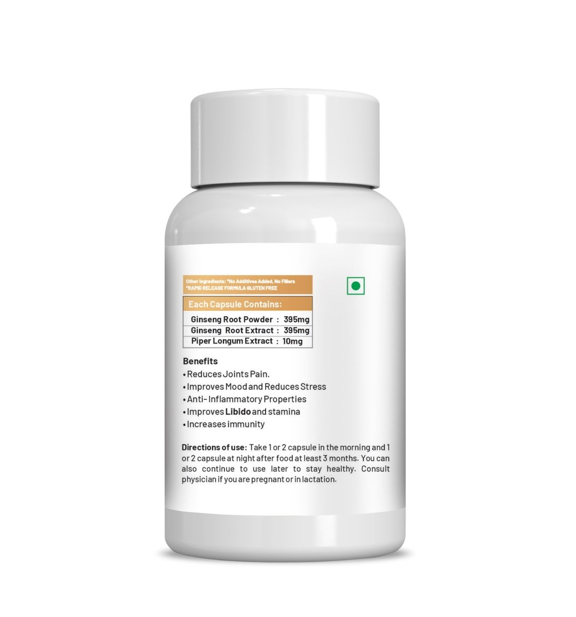 Ae Naturals Korien Ginseng Capsules - Swadesiicart