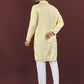 Anaita Yellow Embroidered Silk Straight Kurta