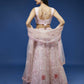 House of Panchhi Coral Net Sequinse Work Lehenga & Blouse, Dupatta | Swadesiicart