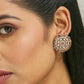 Nuyug 22k Gold Plated Round Stud Earrings | Swadesiicart