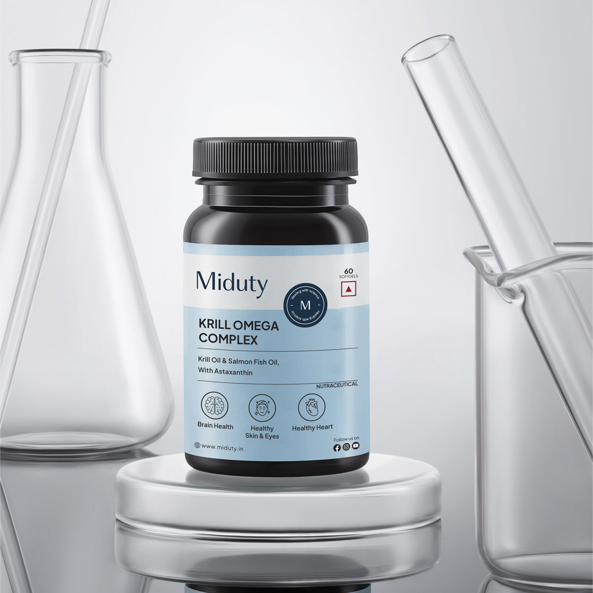 Miduty by Palak Notes Krill Omega Complex Softgels - Swadesiicart