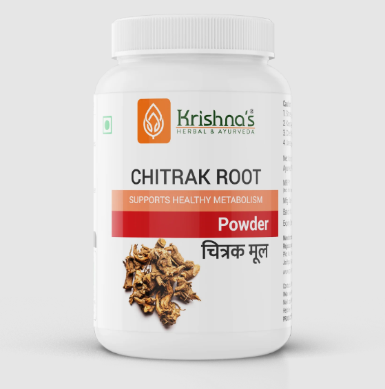 Krishna's Herbal & Ayurveda Chitrak Root Powder | Swadesiicart
