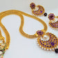Purple Kemp Long Necklace Set