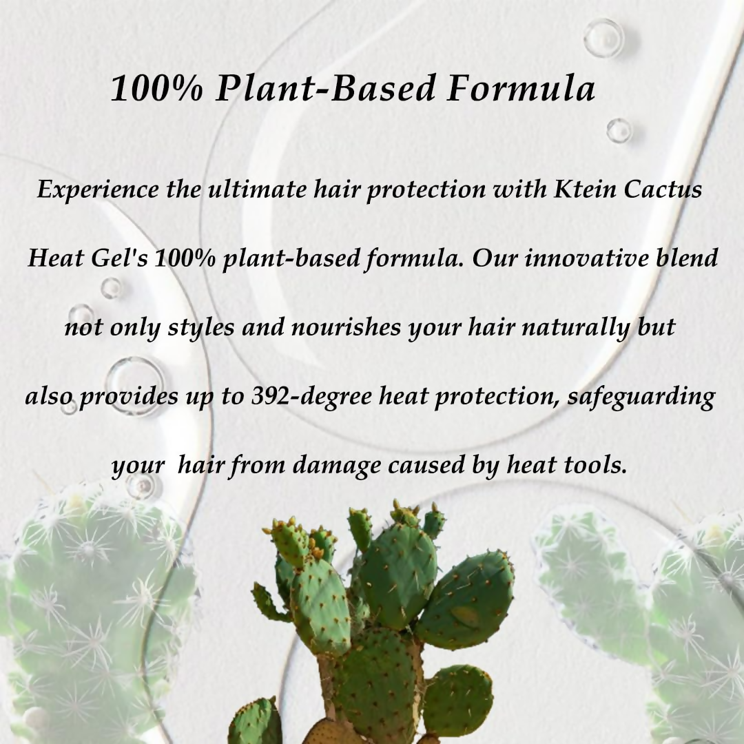 Ktein Cactus Heat Gel: 392°F Ultimate Heat Defense & Luscious Hair - Swadesiicart
