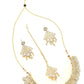Mominos Fashion Johar Kamal Traditional Rajwadi Design Heavy Golden Colour Necklace Set - Swadesiicart