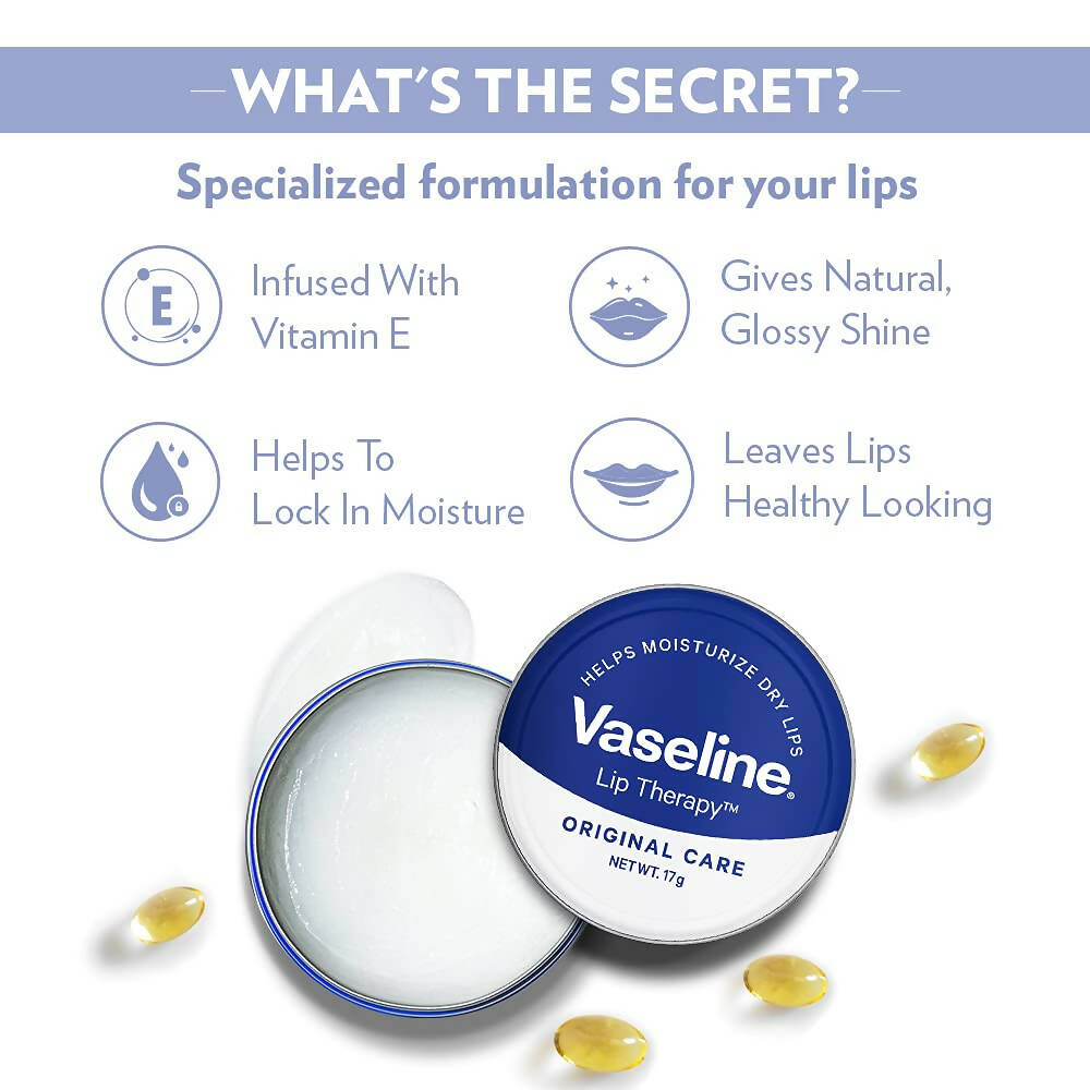 Vaseline Original Care Lip Therapy - Swadesiicart