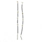 Mominos Fashion Kamal Johar Oxidised Elephant Design Silver/Black Anklets | Swadesiicart