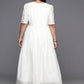 Ahalyaa Women's Traditional wear Ethnic Dress - Off White | Swadesiicart
