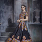 AI Fashion Black Art Silk Designer Navratri Lehenga Choli Collection