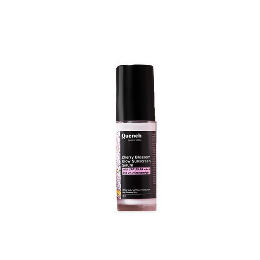 Quench Cherry Blossom Glow Sunscreen Serum | Swadesiicart
