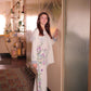 NOZ2TOZ Women's Floral Printed Stylish Co-Ords Set - White - Swadesiicart