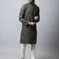Even Apparels Brown Color Pure Cotton Men's Kurta With Band Collar (CHK1185) | Swadesiicart