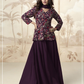 Anaita Purple Chiffon Embroidered With Sequins Work Salwar Suit