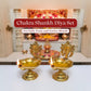 Pujashree Chakra Shankh Diya Set – Decorative Puja Set for Home Temple & Worship