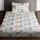 Story@home Arena Cream-Coloured & Grey Printed 180 TC Bedsheet & Pillow Covers