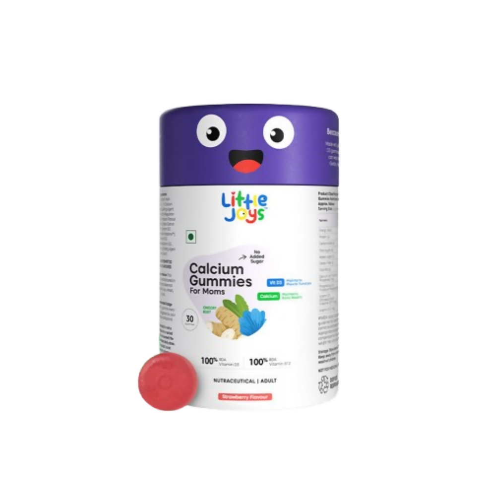 Little Joys Calcium Gummies Strawberry Flavor For Moms - Swadesiicart