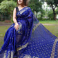 Exclusive Collection Blue Beautiful Cotton Silk Saree - Swadesiicart