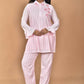 Morchari Women And Hand Embroidery Co-Ords-Pink - Swadesiicart