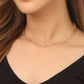 NVR Women's Rose Gold-Polished Minimal Necklace | Swadesiicart