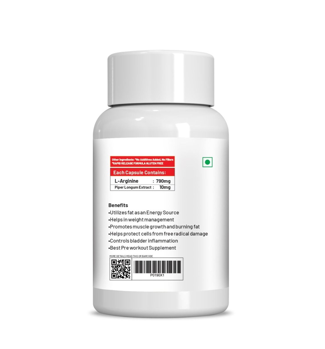 Ae Naturals L-Arginine Capsules - Swadesiicart