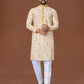 Anaita L Yellow Lucknowi Silk Straight Kurta