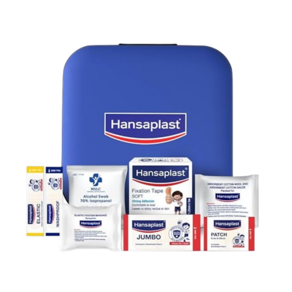 Hansaplast Fast Aid Kit for Wounds & Bruises | Swadesiicart