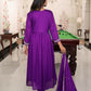 Jyoti Fashion Women's Purple Soft Silk Embroidered Designer Kurta Set | Swadesiicart