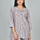 Morchari Digital Print Semi Muslin Co-Ord Set Top & Trouser-Multicolor - Swadesiicart