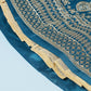 House of Panchhi Teal - Pure Georgette Embroidered Lehenga | Swadesiicart