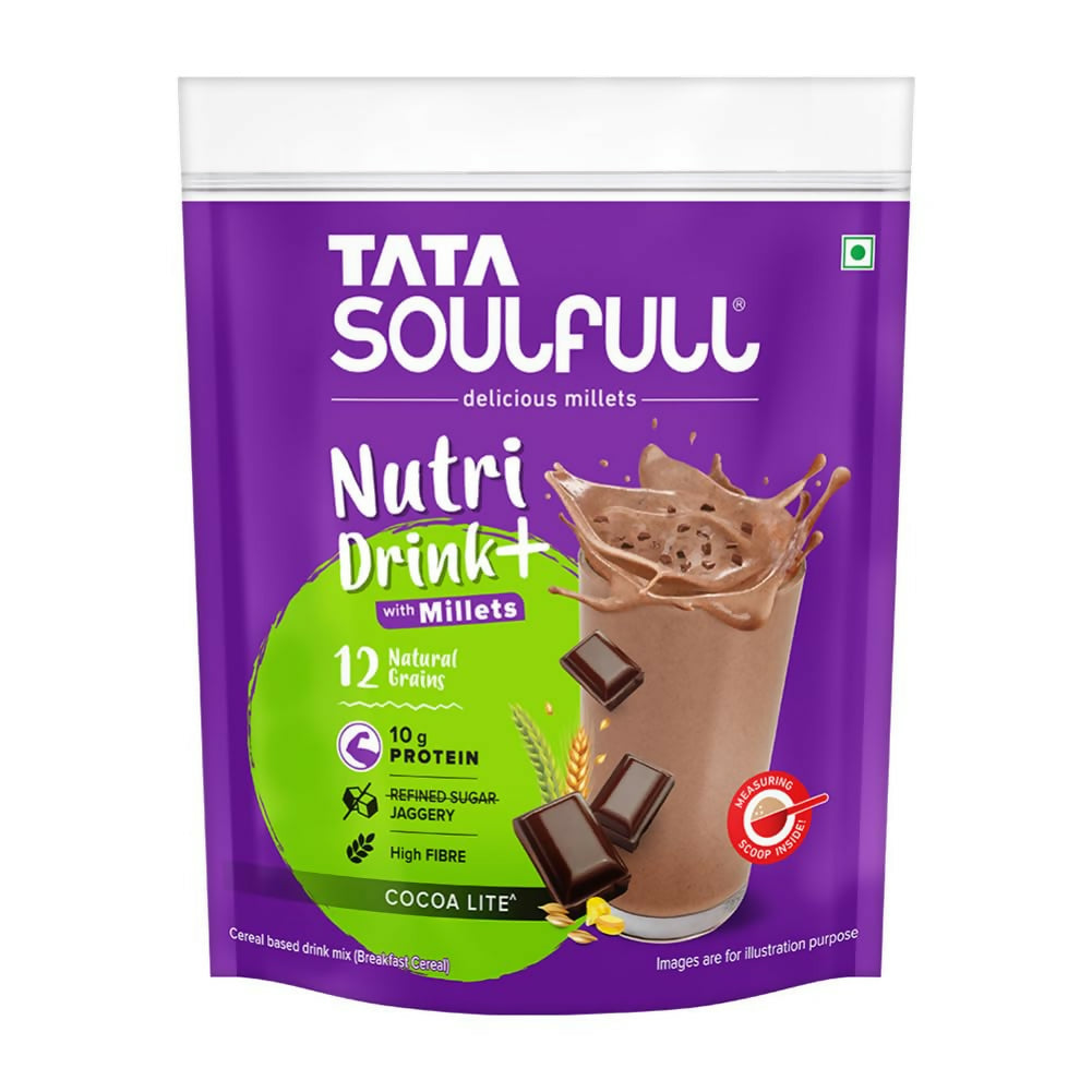 Tata Soulfull Nutri Drink+ With Millets - Cocoa Lite Flavor | Swadesiicart