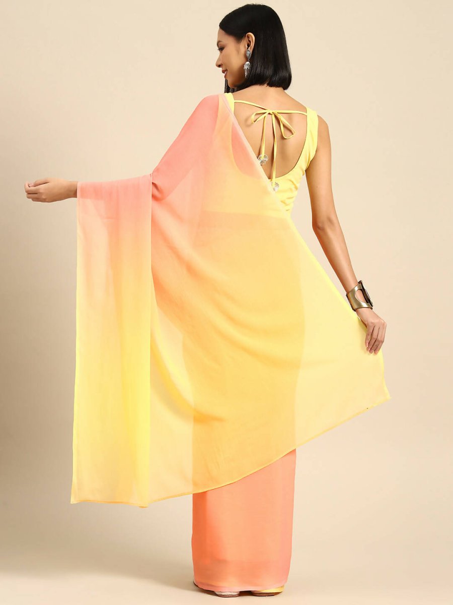 Ahalyaa Women's Traditional wear Saree - Yellow | Swadesiicart