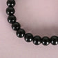 NVR Men & Women Black Marbel Crystal Elasticated Bracelet - Swadesiicart