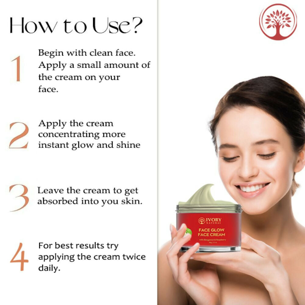 Ivory Natural Face Glow Cream For Skin Glow With Moisture And Luminosity | Swadesiicart