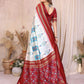 Aastha Fashion White Soft Silk Weaving Saree