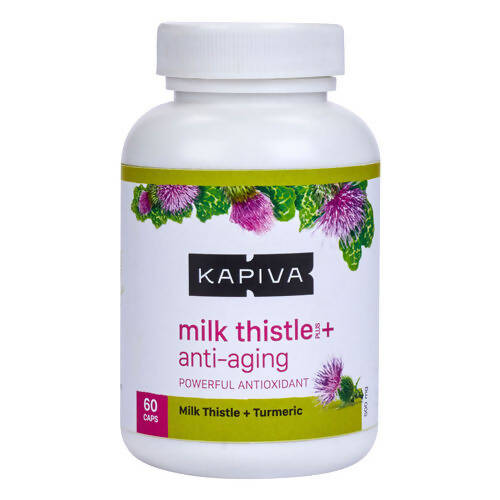 Kapiva Ayurveda Milk Thistle Plus Anti-Aging Capsules | Swadesiicart