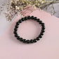 NVR Men & Women Black Marbel Crystal Elasticated Bracelet - NR Retail-NVR