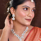 VOJ Women Silver Color stainless steel Jewellery Set - Swadesiicart
