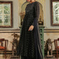 Janasya Black Georgette Foil Print Kurta,Bottom & Dupatta | Swadesiicart